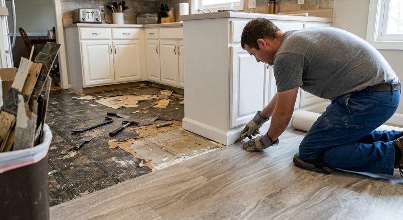 Linoleum Floor Installation in Kingsland, TX
