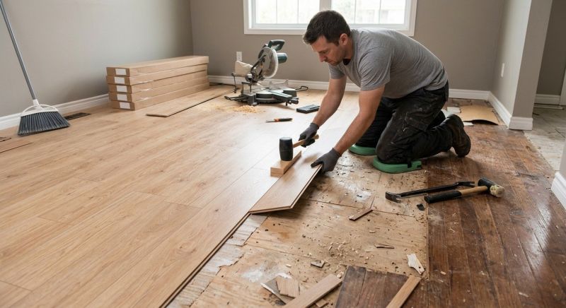 Plank Laminate Installation in Marble Falls, TX