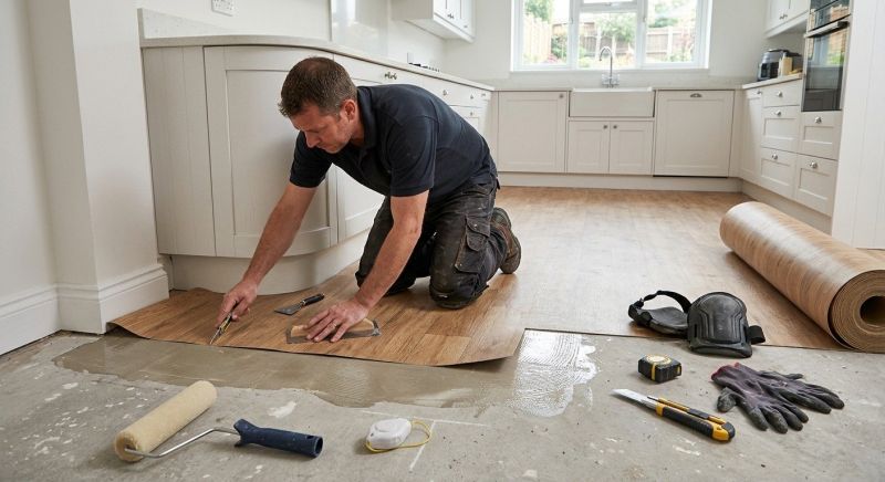 Sheet Linoleum Installation in Marble Falls, TX