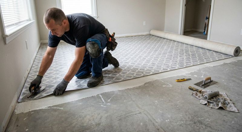 Sheet Linoleum Installation in Spicewood, TX